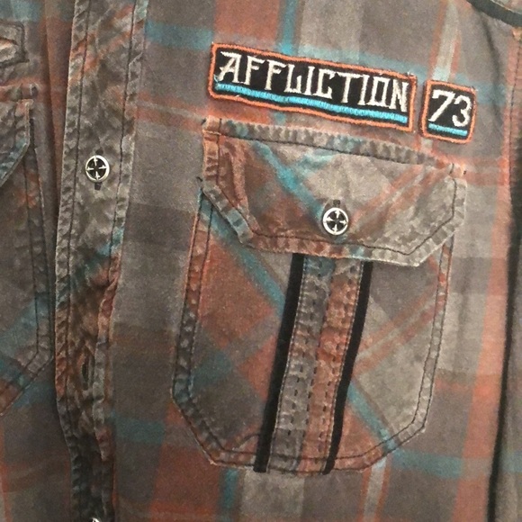 Affliction button down shirt - Picture 2 of 14